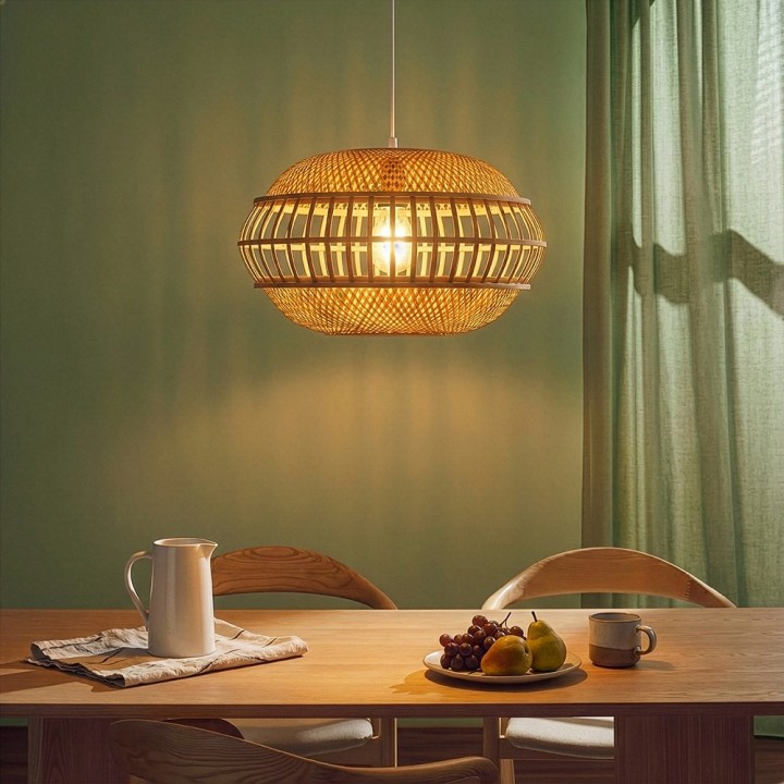 Suspension Kailo en bambou naturel Ø36 cm