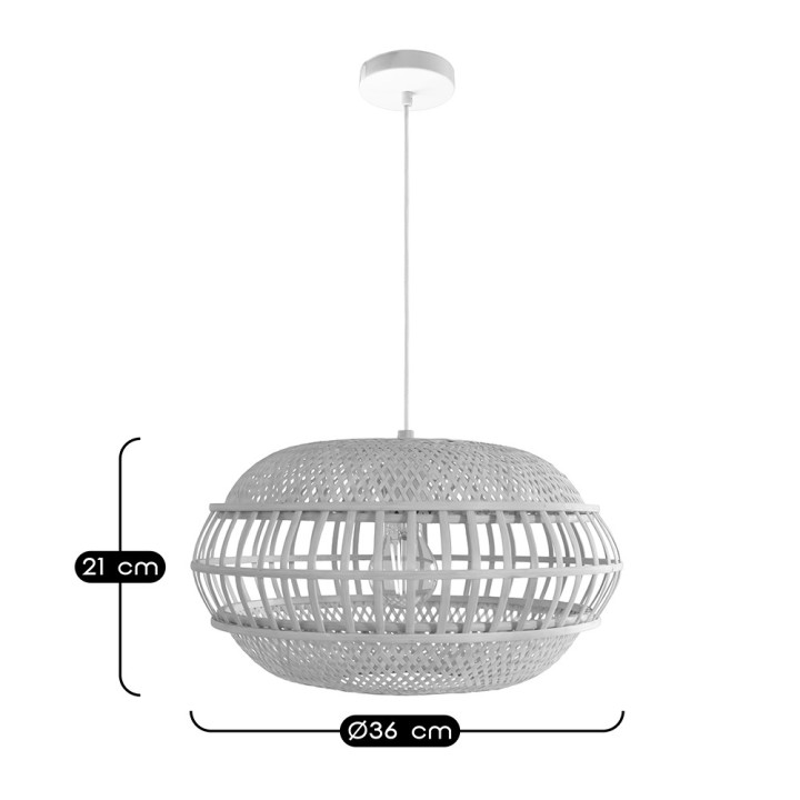 Suspension Kailo en bambou naturel Ø36 cm