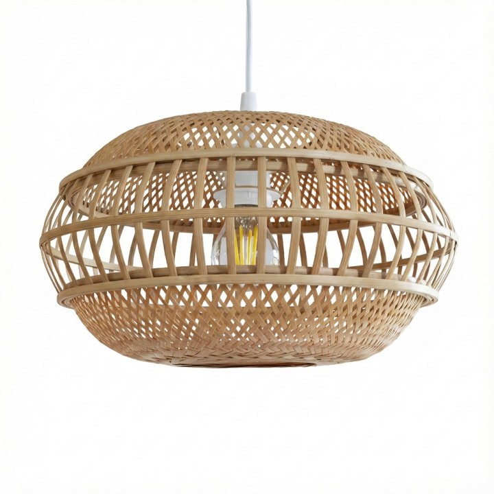 Suspension Kailo en bambou naturel Ø36 cm