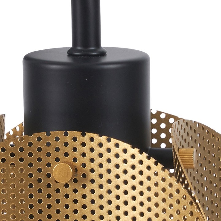 Applique murale Jafi en métal doré Ø20 cm