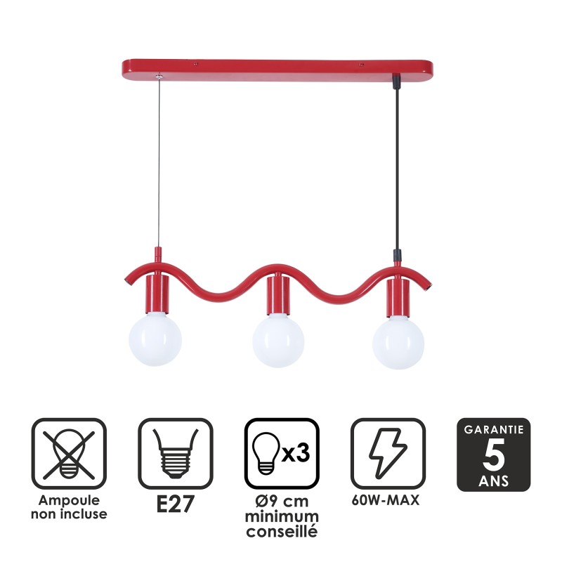 Detail of Suspension Wama en métal