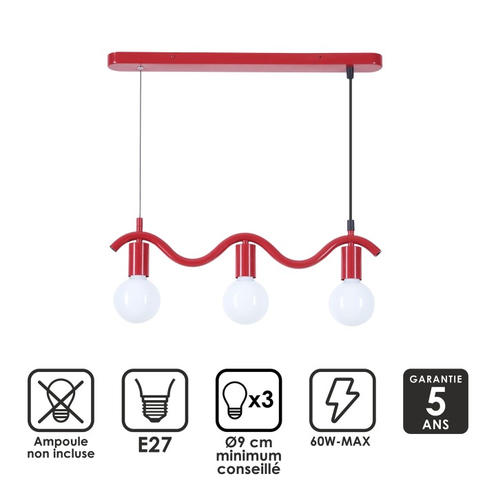 Suspension Wama en métal