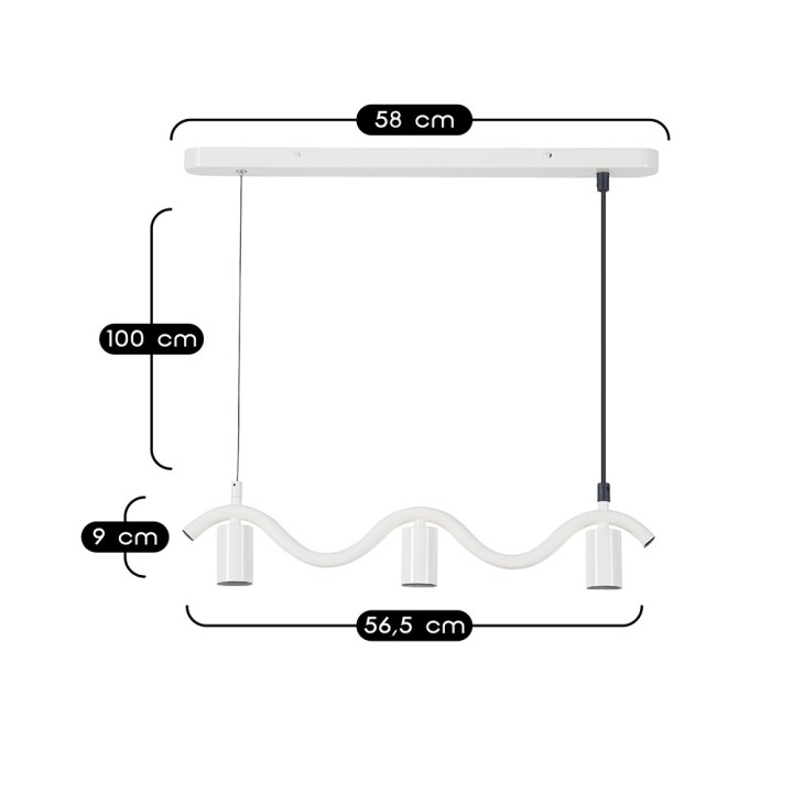 Suspension Wama en métal