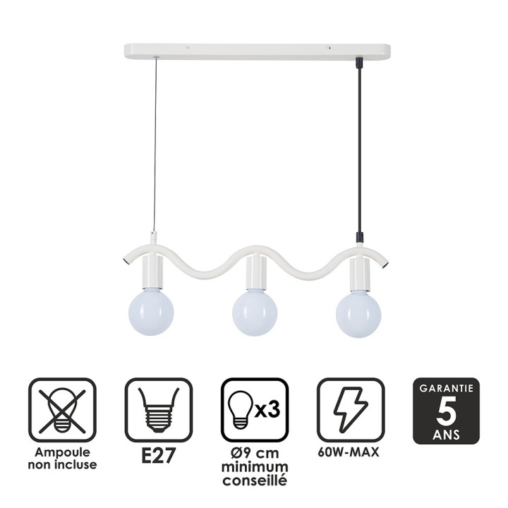 Suspension Wama en métal