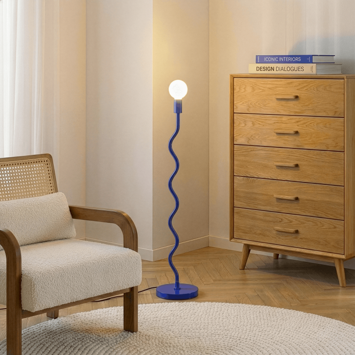 Lampadaire Wama en métal