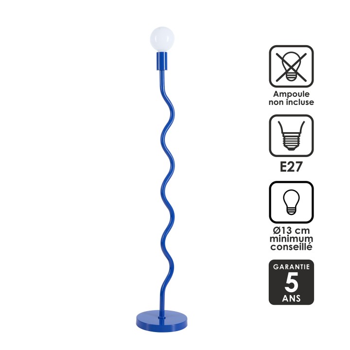 Lampadaire Wama en métal