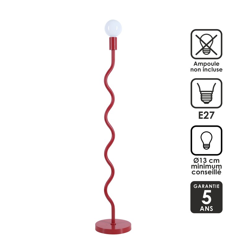 Detail of Lampadaire Wama en métal