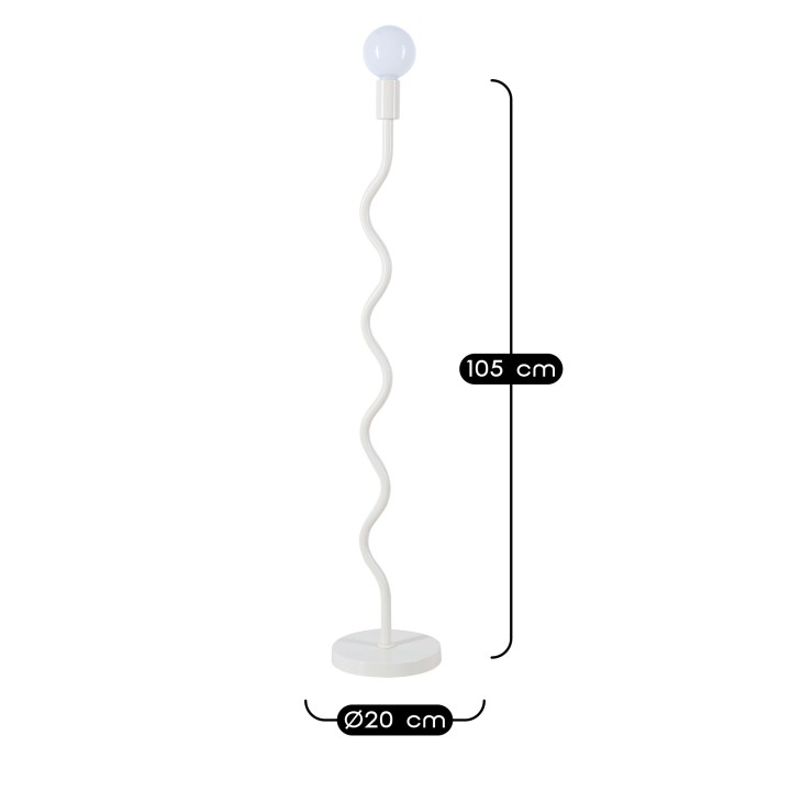 Lampadaire Wama en métal