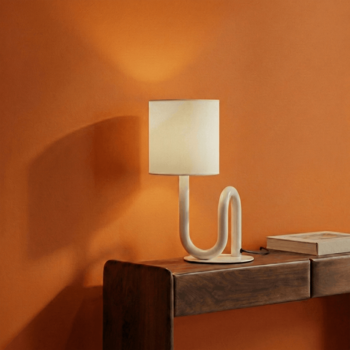 Lampe à poser Wama en métal Ø15 cm