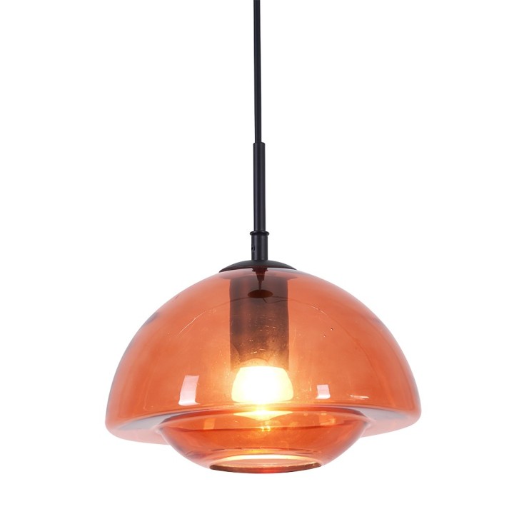 Suspension Jelife métal et verre Ø23 cm