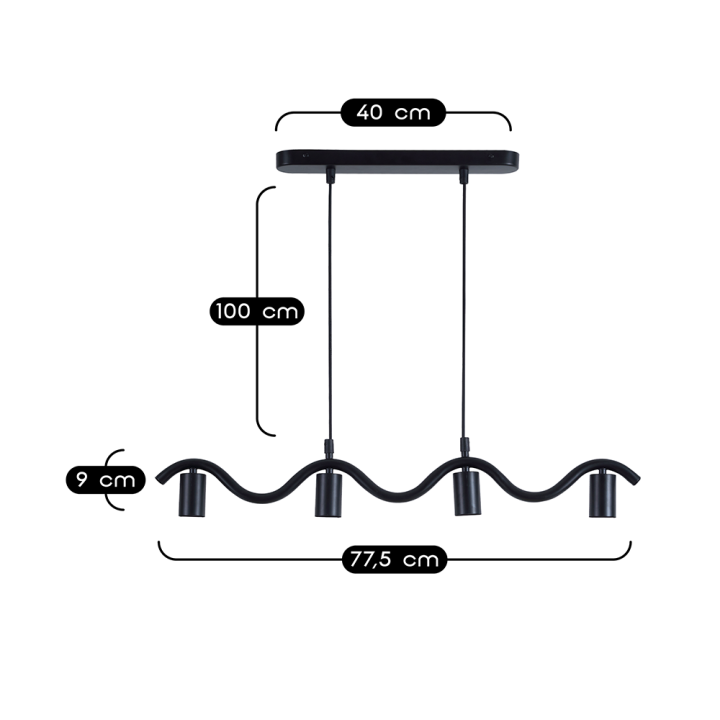 Suspension Wama en métal