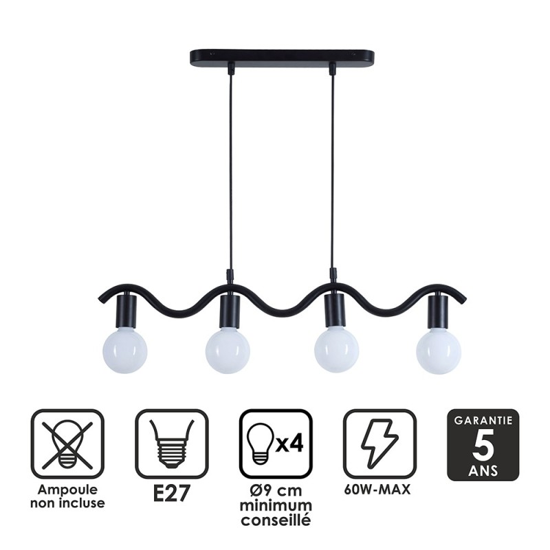 Detail of Suspension Wama en métal