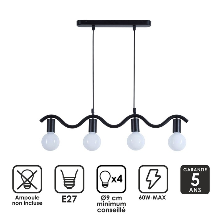 Suspension Wama en métal