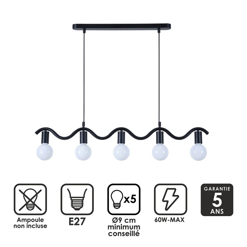 Detail of Suspension Wama en métal