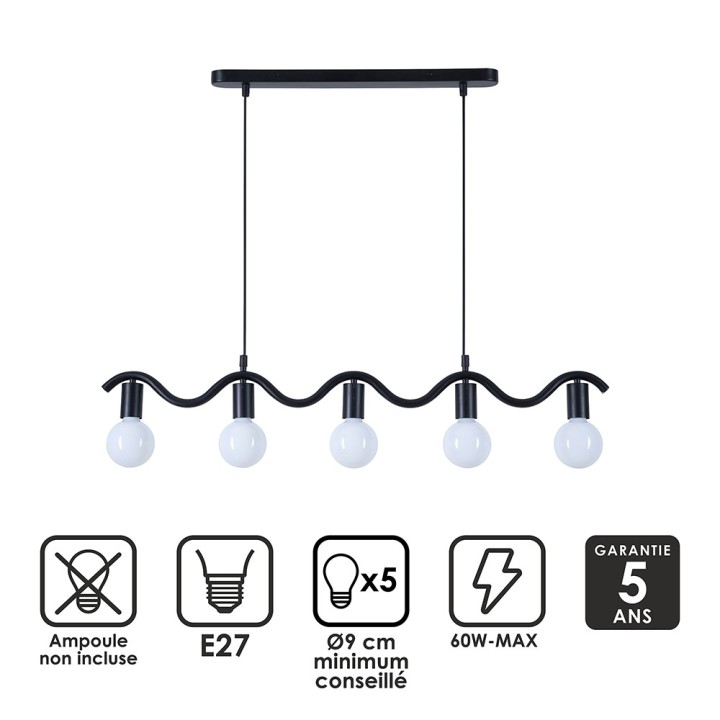 Suspension Wama en métal