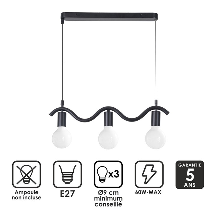 Suspension Wama en métal