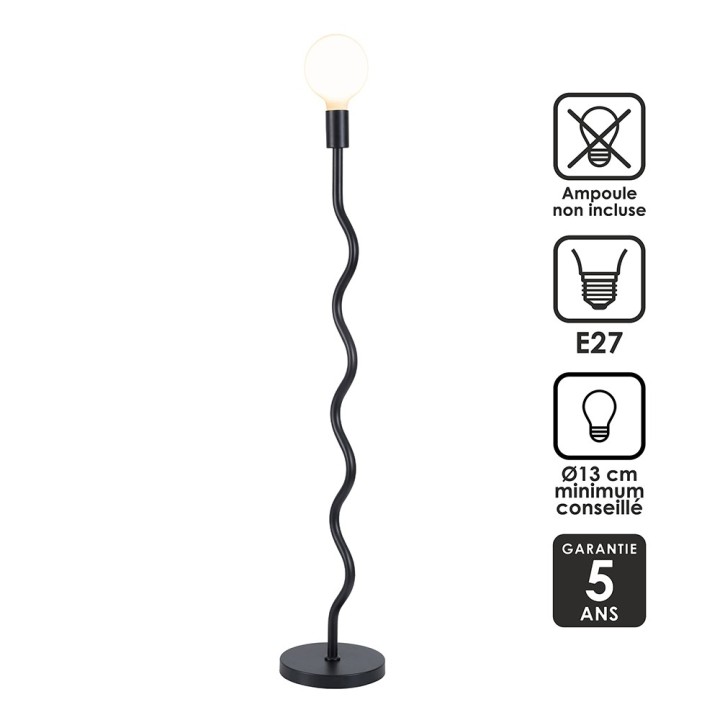 Lampadaire Wama en métal