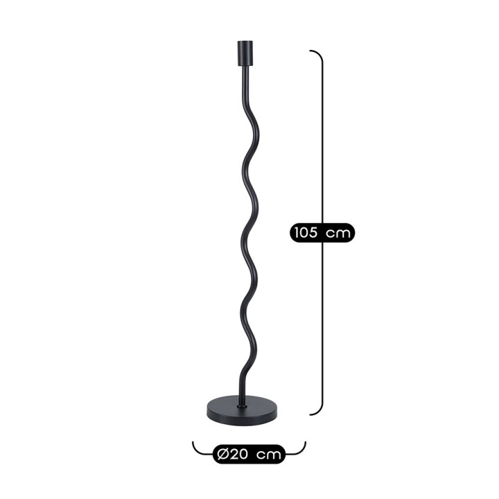 Lampadaire Wama en métal