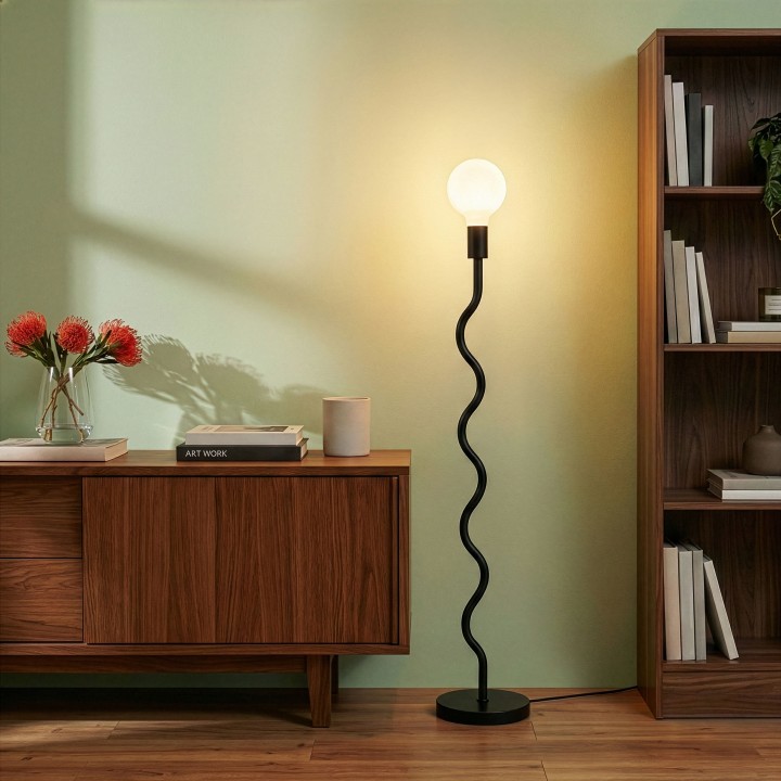 Lampadaire Wama en métal