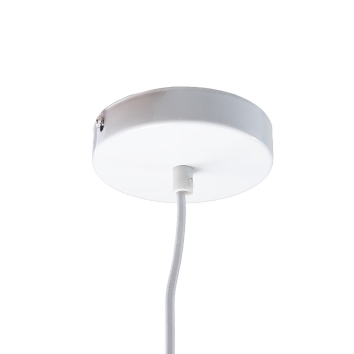 Suspension Twist en bambou blanc Ø55 cm