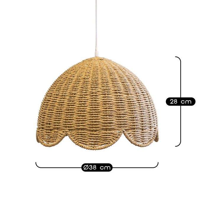 Suspension Inana corde naturelle Ø38 cm