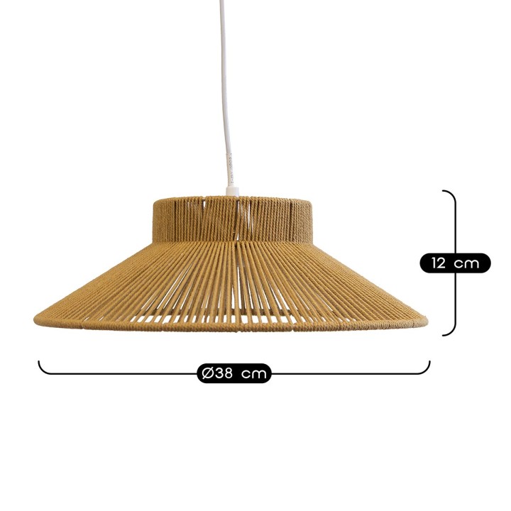 Suspension Nonga corde naturelle Ø38 cm