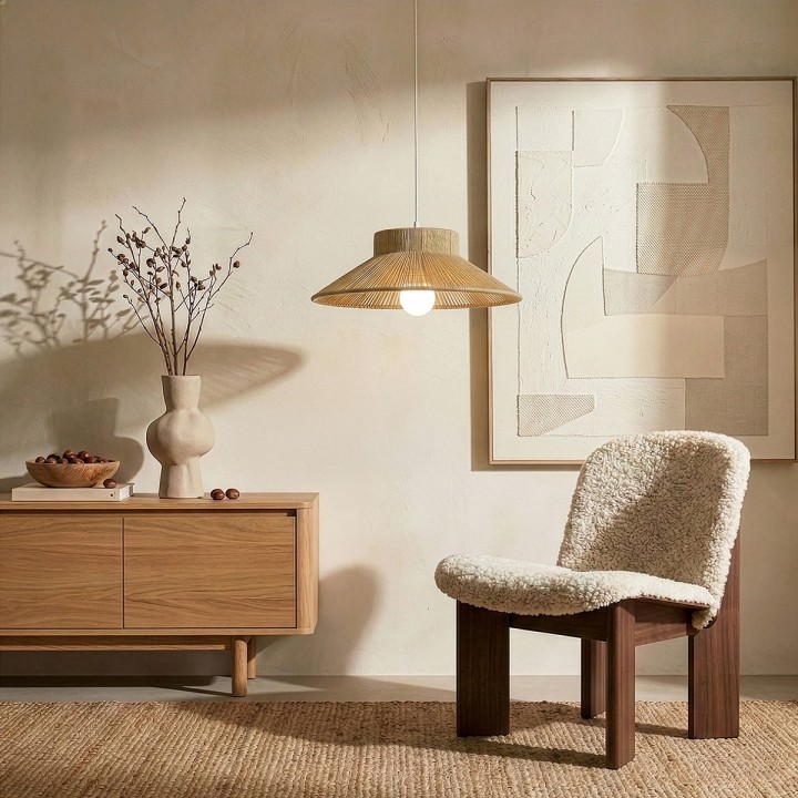 Suspension Nonga corde naturelle Ø38 cm