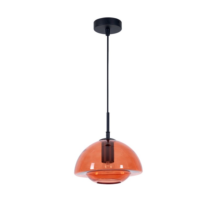 Suspension Jelife métal et verre Ø23 cm