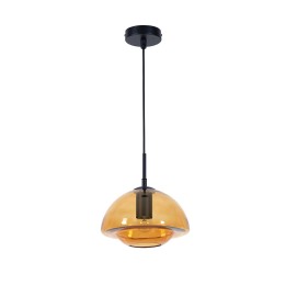 Suspension Jelife métal et verre Ø23 cm