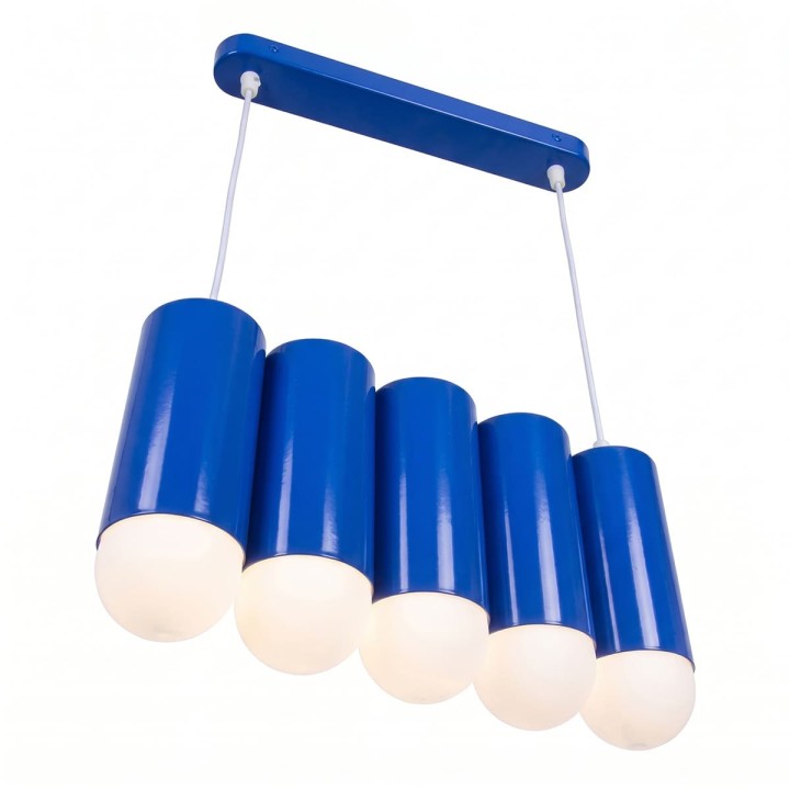 Suspension Loozi 5 ampoules en métal
