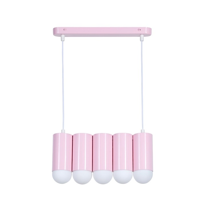 Suspension Loozi 5 ampoules en métal