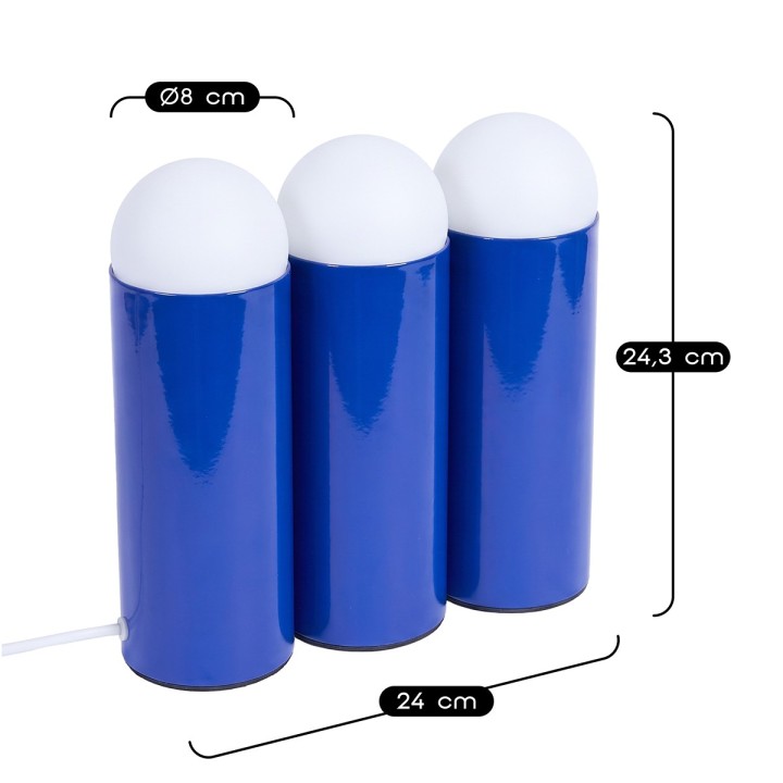Lampe à poser Loozi 3 ampoules en métal