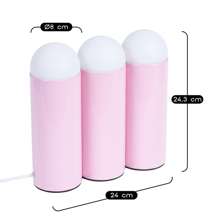 Lampe à poser Loozi 3 ampoules en métal