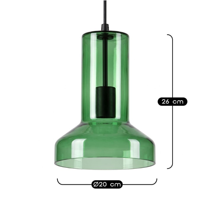 Suspension Kimi en verre transparent