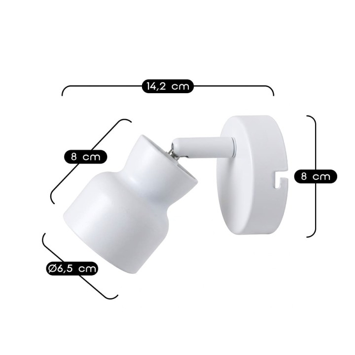 Lot de 6 appliques murales Banji en métal