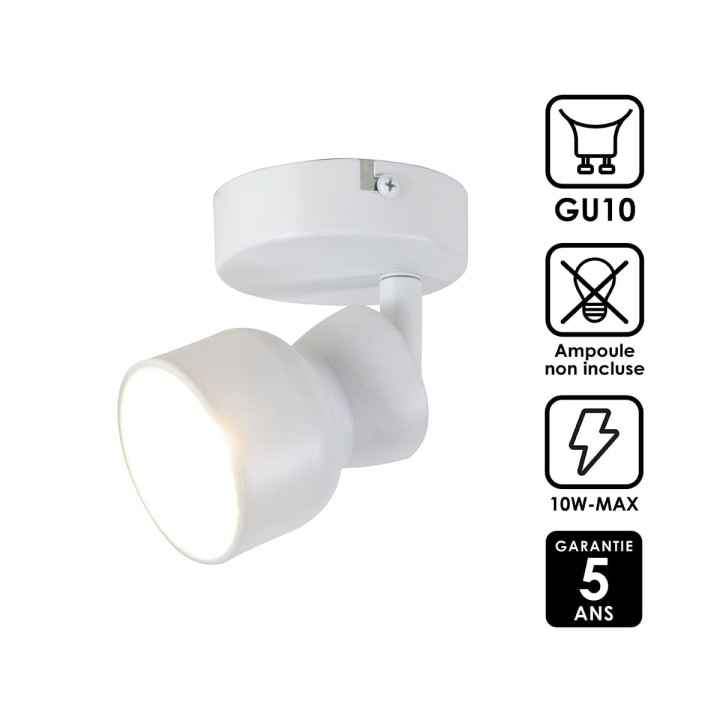 Lot de 6 appliques murales Banji en métal