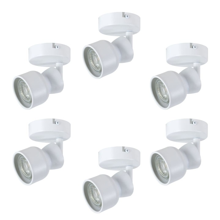 Lot de 6 appliques murales Banji en métal